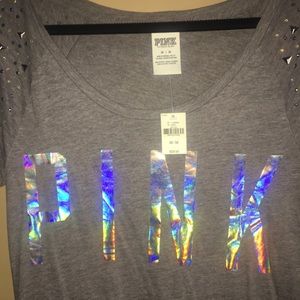 New Victoria’s Secret Pink collection grey shirt